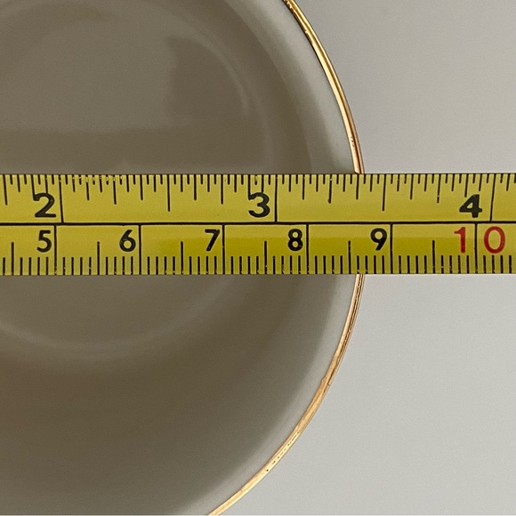 Rifle Paper Co. for Anthropologie Mug “D” Floral Gold Handle Trim Coffee Blue - Picture 15 of 16